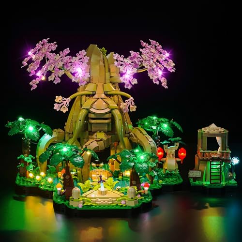 LocoLee Licht Set Kompatibel mit Lego 77092 Deku-Baum 2-in-1 (Gepudert), Nur Lichter Set - Kein Modell, Licht Beleuchtung Set Compatible with Lego Great Deku Tree 77092 von LocoLee