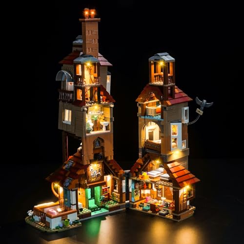 LocoLee Licht Set Kompatibel mit Lego 76437 Der Fuchsbau – Sammleredition, Nur Lichter Set, Licht Beleuchtung Set Compatible with Lego The Burrow – Collectors' Edition 76437 von LocoLee