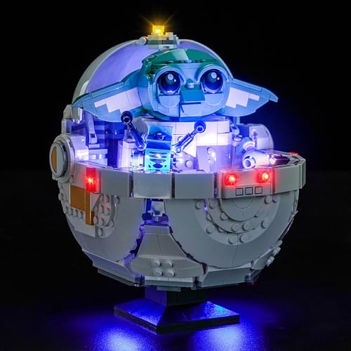 LocoLee Licht Set Kompatibel mit Lego 75403 Grogu in Seiner Repulsorwiege, Nur Lichter Set - Kein Modell, Licht Beleuchtung Set Compatible with Lego Grogu with Hover Pram 75403 von LocoLee