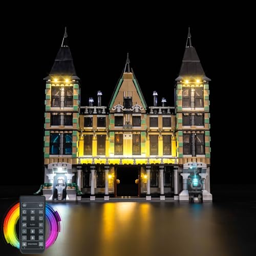 LocoLee Licht Set Kompatibel mit Lego 76453 Landsitz der Familie Malfoy Fernbedienung, Nur Lichter Set - Kein Modell, Licht Beleuchtung Set Compatible with Lego Malfoy Manor 76453 von LocoLee