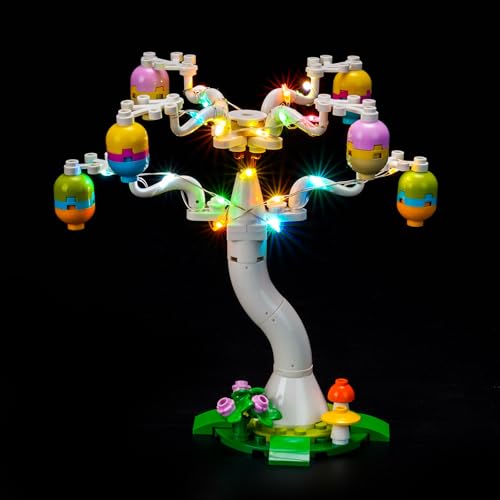 LocoLee Licht Set Kompatibel mit Lego 40808 Osterhase und Ostereiersuche, Nur Lichter Set, Licht Beleuchtung Set Compatible with Lego Easter Bunny and Chick Egg Hunt 40808(Nicht enthalten Modellset) von LocoLee