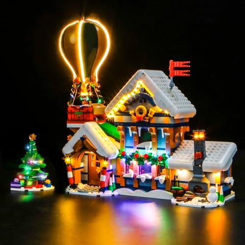 LocoLee Licht Set Kompatibel mit Lego 10339 Postamt des Weihnachtsmanns, Nur Lichter Set - Kein Modell, Licht Beleuchtung Set Compatible with Lego Icons Santa's Post Office 10339 von LocoLee