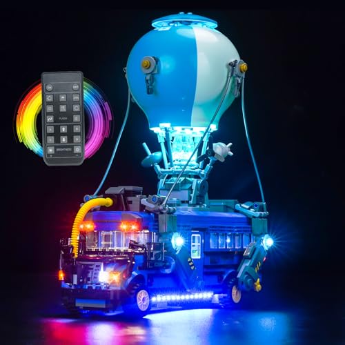 LocoLee Licht Set Kompatibel mit Lego 77073 Schlachtenbus Fernbedienung Version, Nur Lichter Set, Licht Beleuchtung Set Compatible with Lego Fortnite Battle Bus von LocoLee