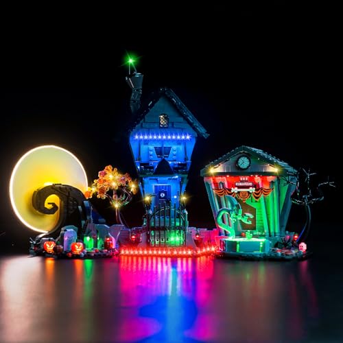 LocoLee Licht Set Kompatibel mit Lego 21351 Tim Burtons Disney Film Nightmare Before Christmas Aktualisiertes Version, Nur Lichter Set, Licht Beleuchtung Set Compatible with Lego Disney Tim Burton's LocoLee Licht Set Kompatibel mit Lego 21351 Tim Burtons Disney Film Nightmare Before Christmas Aktualisiertes Version, Nur Lichter Set, Licht Beleuchtung Set Compatible with Lego Disney Tim Burton's von LocoLee