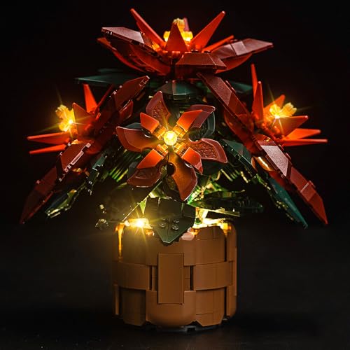 LocoLee Licht Set Kompatibel mit Lego 10370 Weihnachtsstern, Nur Lichter Set - Kein Modell, Licht Beleuchtung Set Compatible with Lego Icons Poinsettia 10370 LocoLee Licht Set Kompatibel mit Lego 10370 Weihnachtsstern, Nur Lichter Set - Kein Modell, Licht Beleuchtung Set Compatible with Lego Icons Poinsettia 10370 von LocoLee