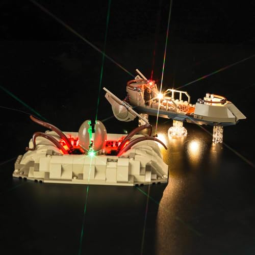 LocoLee Licht Set Kompatibel mit Lego 75396 Wüsten-Skiff und Sarlacc-Grube, Nur Lichter Set - Kein Modell, Licht Beleuchtung Set Compatible with Lego Desert Skiff & Sarlacc Pit 75396 von LocoLee