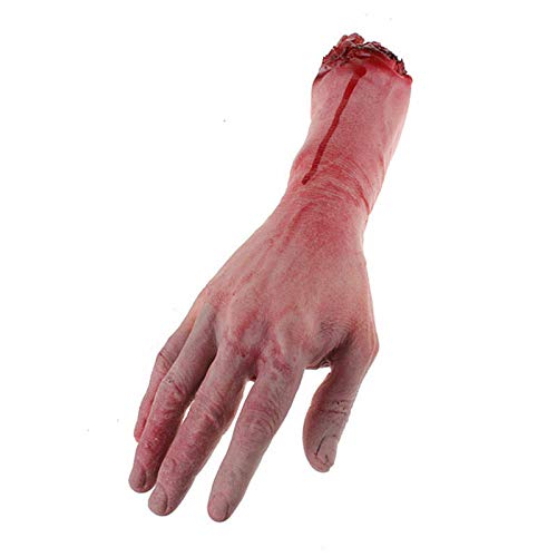 Lodokdre Blutiger Horror, gruselige Requisite, abgetrennte Lebensgröße, Arm-Hand, 22–23 cm von Lodokdre
