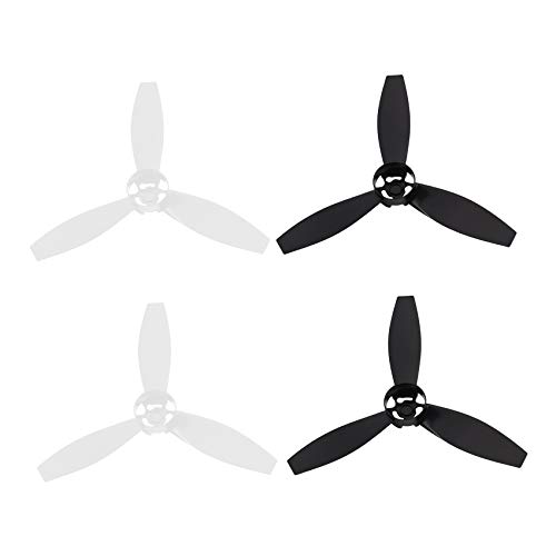 Lodokdre Ersatzklingen für Parrot Bebop 2 Drohne, Schwarz, Weiß, 4 Stück von Lodokdre