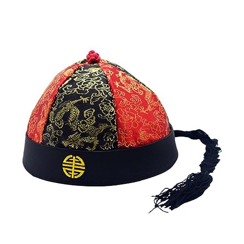 Lodoot Traditioneller chinesischer Kaiserhut für Seidenstoff, chinesischer Palastprinz-Hut, Tangzhuang, Cosutme, Zubehör, Vermieter-Hut, Melonenhaut Lodoot Traditioneller chinesischer Kaiserhut für Seidenstoff, chinesischer Palastprinz-Hut, Tangzhuang, Cosutme, Zubehör, Vermieter-Hut, Melonenhaut von Lodoot
