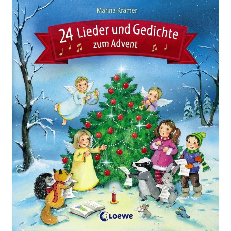 24 Lieder und Gedichte zum Advent von Loewe Verlag