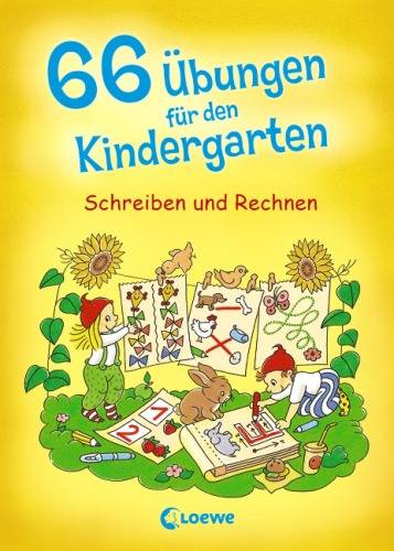 66 Üb.Kindergarten-Schreiben/Rechnen von Loewe Verlag