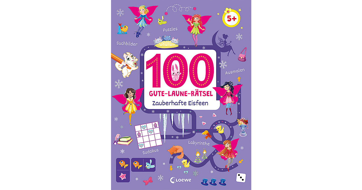 Buch - 100 Gute-Laune-Rätsel - Zauberhafte Eisfeen von Loewe Verlag