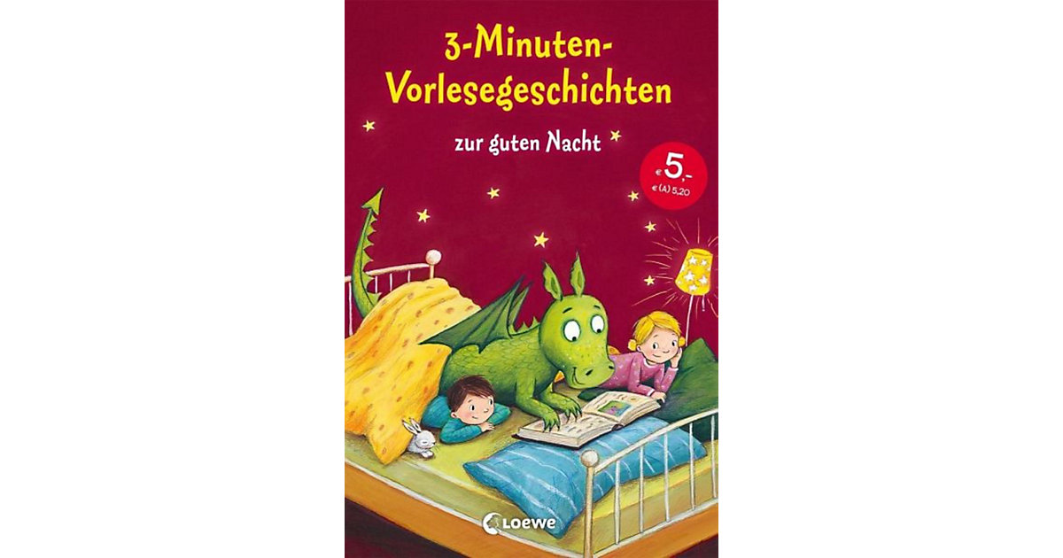 Buch - 3-Minuten-Vorlesegeschichten zur guten Nacht Buch - 3-Minuten-Vorlesegeschichten zur guten Nacht von Loewe Verlag