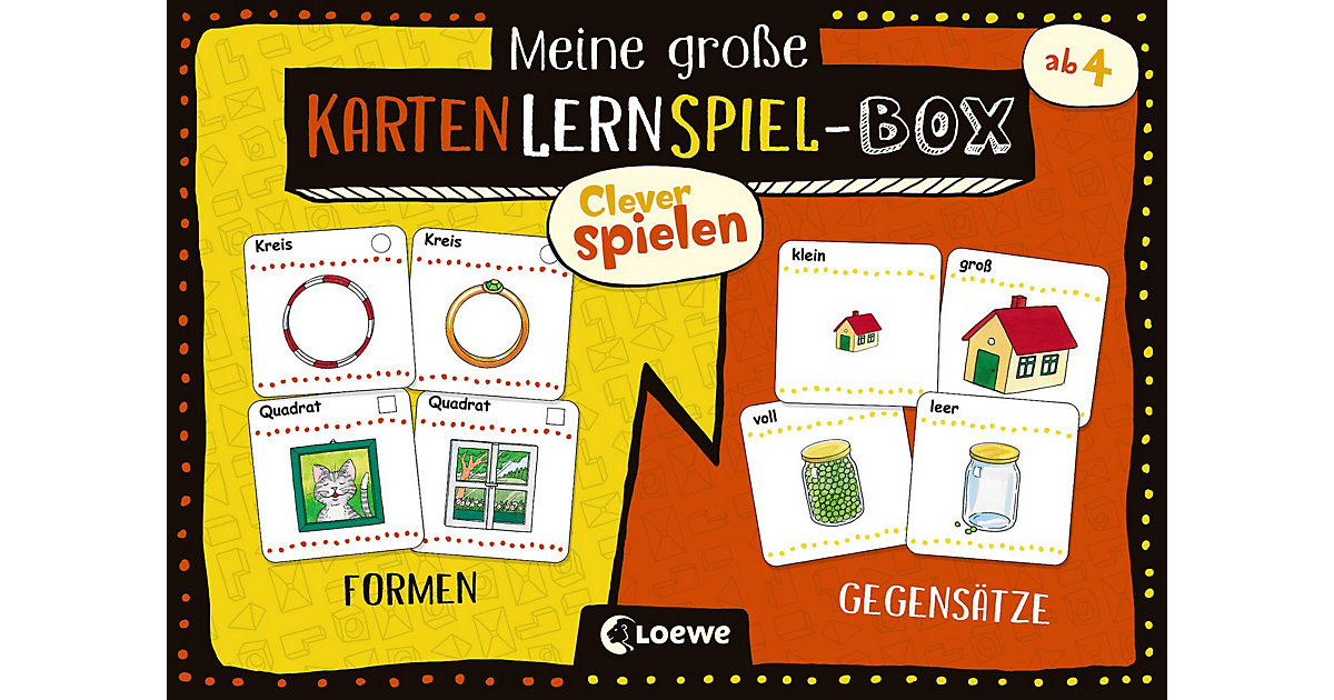 Buch - Clever spielen - Meine große KartenLernSpiel-Box - Formen/Gegensätze Buch - Clever spielen - Meine große KartenLernSpiel-Box - Formen/Gegensätze von Loewe Verlag