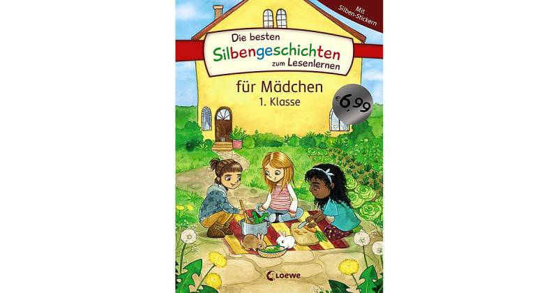 Buch - Die besten Silbengeschichten zum Lesenlernen Mädchen 1. Klasse  Kinder von Loewe Verlag