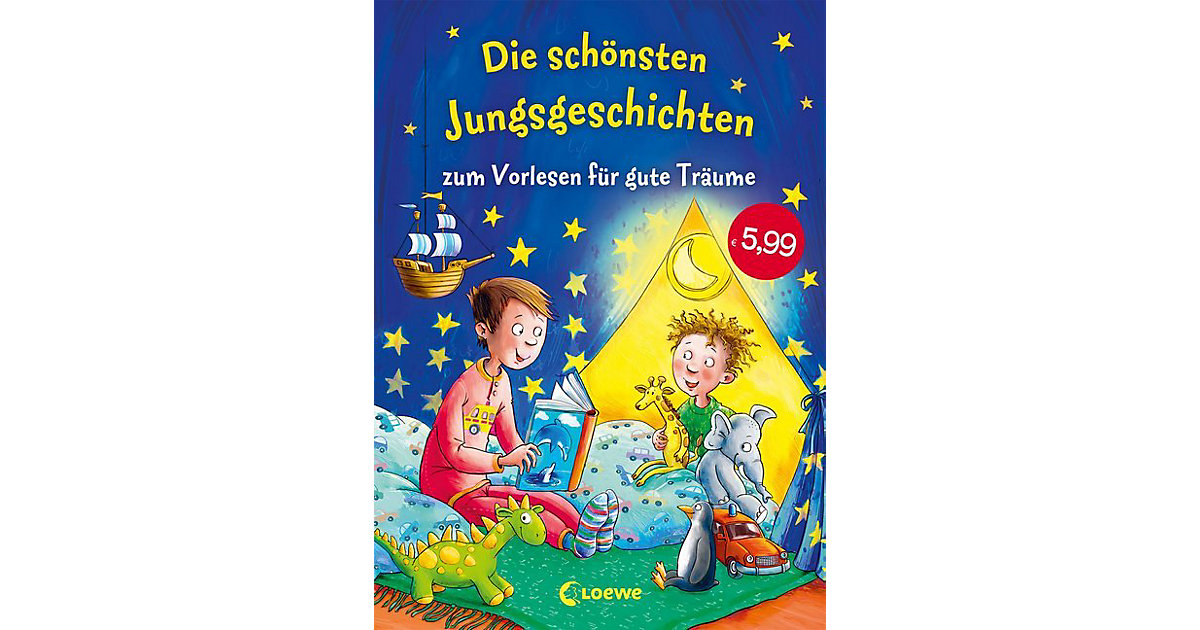 Buch - Die schönsten Jungsgeschichten zum Vorlesen gute Träume Kinder Buch - Die schönsten Jungsgeschichten zum Vorlesen gute Träume Kinder von Loewe Verlag