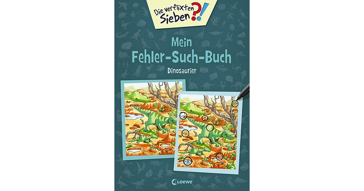 Buch - Die verflixten Sieben - Mein Fehler-Such-Buch: Dinosaurier Buch - Die verflixten Sieben - Mein Fehler-Such-Buch: Dinosaurier von Loewe Verlag