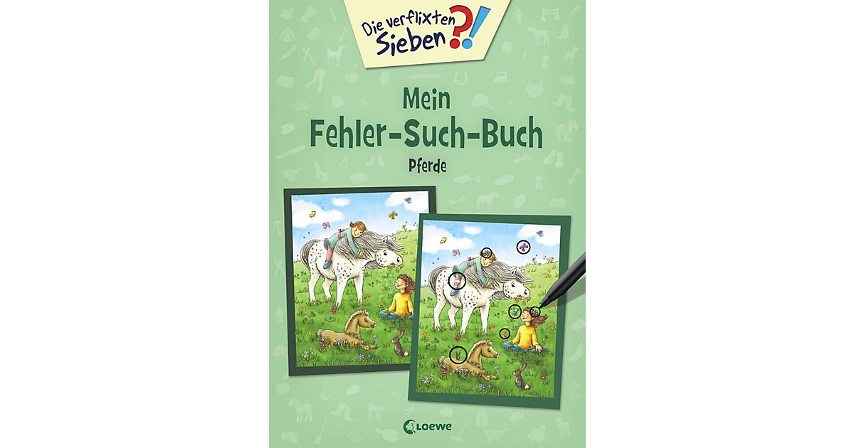Buch - Die verflixten Sieben - Mein Fehler-Such-Buch: Pferde Buch - Die verflixten Sieben - Mein Fehler-Such-Buch: Pferde von Loewe Verlag