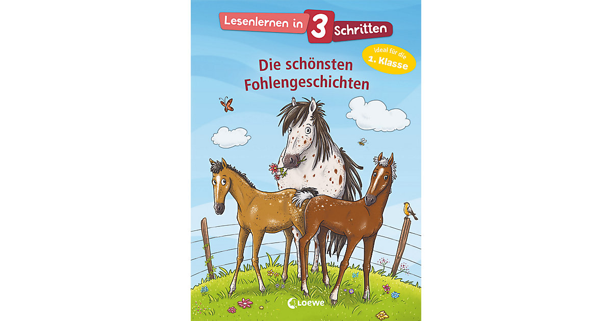 Buch - Lesenlernen in 3 Schritten - Die schönsten Fohlengeschichten Buch - Lesenlernen in 3 Schritten - Die schönsten Fohlengeschichten von Loewe Verlag