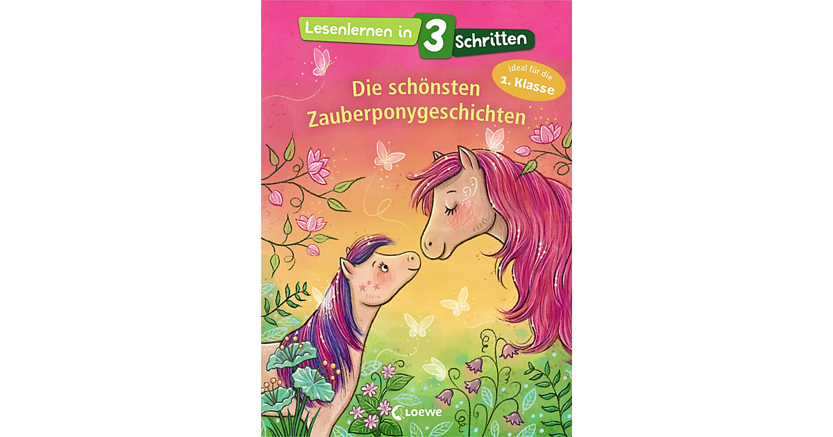 Buch - Lesenlernen in 3 Schritten - Die schönsten Zauberponygeschichten von Loewe Verlag