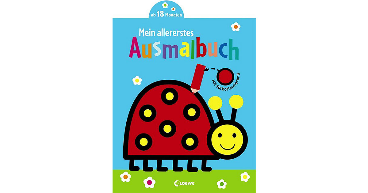 Buch - Mein allererstes Ausmalbuch (Marienkäfer) von Loewe Verlag
