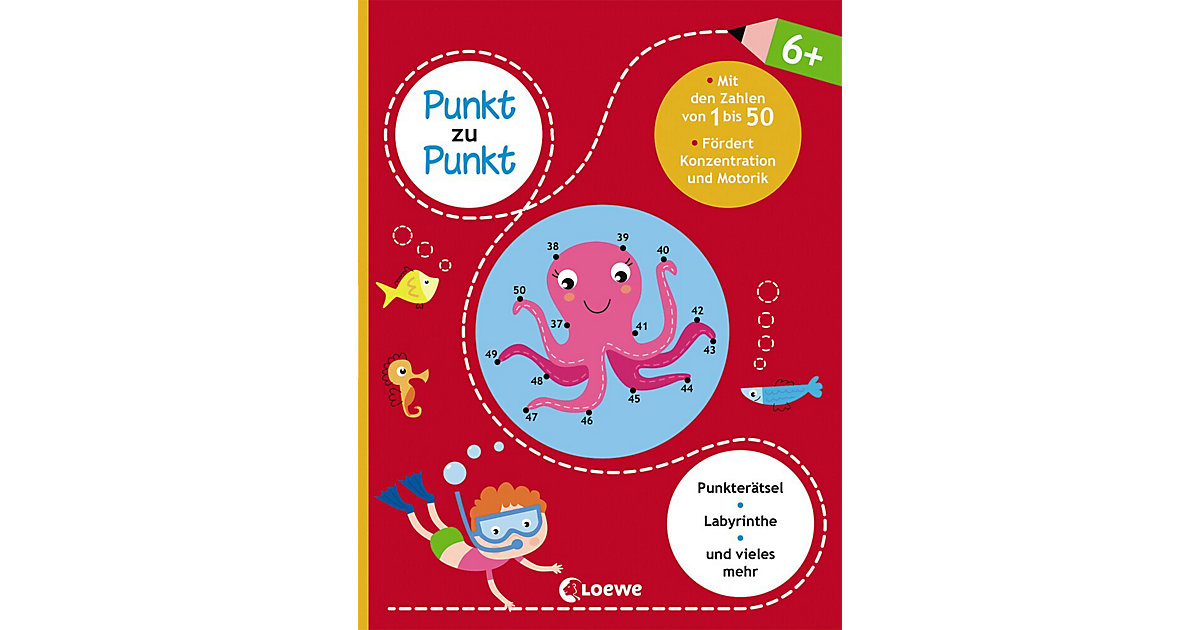 Buch - Punkt zu Punkt: Mit den Zahlen von 1 bis 50 Buch - Punkt zu Punkt: Mit den Zahlen von 1 bis 50 von Loewe Verlag