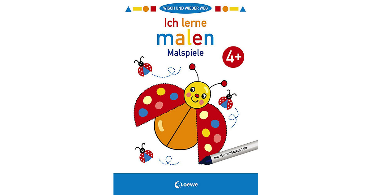 Buch - Wisch und wieder weg - Ich lerne malen 4+ Buch - Wisch und wieder weg - Ich lerne malen 4+ von Loewe Verlag