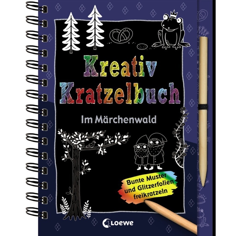 Kreativ-Kratzelbuch: Im Märchenwald von Loewe
