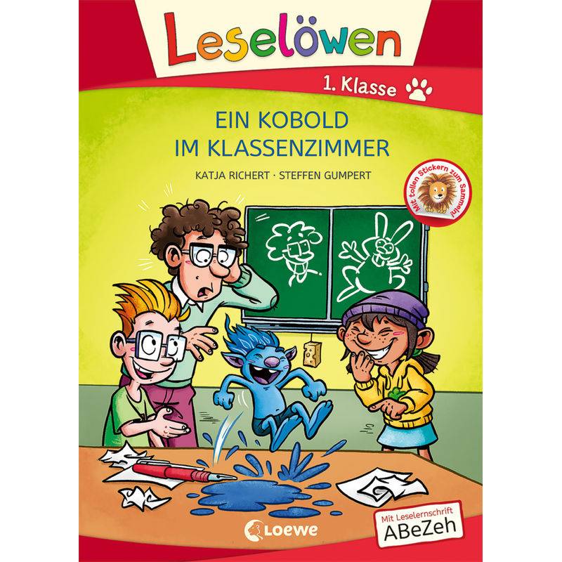 Leselöwen 1. Klasse - Ein Kobold im Klassenzimmer (Großbuchstabenausgabe) von Loewe