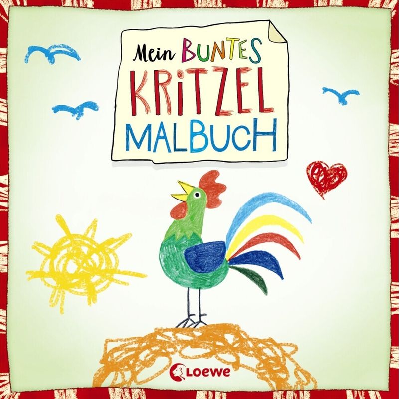 Mein buntes Kritzel-Malbuch (Hahn) von Loewe Verlag
