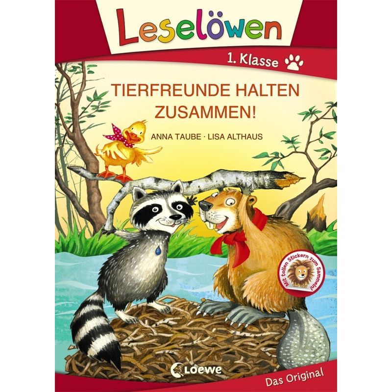Leselöwen - Das Original / Tierfreunde halten zusammen!, Großbuchstabenausgabe von Loewe