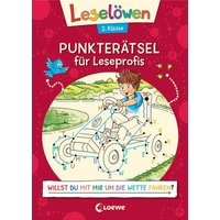 LOEWE VERLAG 978-3-7432-0458-4 Leselöwen Punkterätsel für Leseprofis - 2. Klasse (Rot) von Loewe