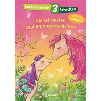 LOEWE VERLAG 978-3-7432-0708-0 Lesenlernen in 3 Schritten - Die schönsten Zauberponygeschichten von Loewe