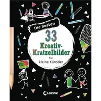 LOEWE VERLAG 978-3-7432-0840-7 Die besten 33 Kreativ-Kratzelbilder für kleine Künstler von Loewe