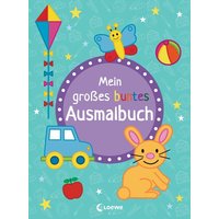 LOEWE VERLAG 978-3-7432-1102-5 Mein großes buntes Ausmalbuch - Hase von Loewe