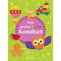 LOEWE VERLAG 978-3-7432-1103-2 Mein großes buntes Ausmalbuch - Eule von Loewe