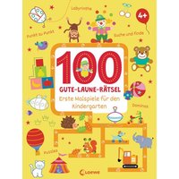 LOEWE VERLAG 978-3-7432-1270-1 100 Gute-Laune-Rätsel - Erste Malspiele für den Kindergarten von Loewe