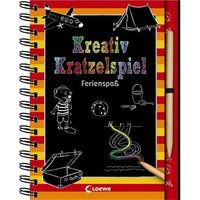 LOEWE VERLAG 978-3-7855-8110-0 Kreativ-Kratzelspiel Ferienspaß von Loewe