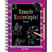 LOEWE VERLAG 978-3-7855-8111-7 Kreativ-Kratzelspiel Pferde von Loewe