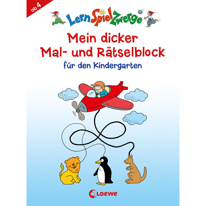 Mein dicker Mal- und Rätselblock für den Kindergarten von Loewe