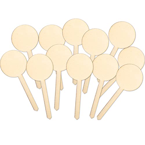 Logbuch-Verlag 12 kleine Caketopper für Cupcakes, Muffins, kleine Kuchen - Kuchenstecker aus Holz 9 cm zum Beschriften & Basteln Logbuch-Verlag 12 kleine Caketopper für Cupcakes, Muffins, kleine Kuchen - Kuchenstecker aus Holz 9 cm zum Beschriften & Basteln von Logbuch-Verlag