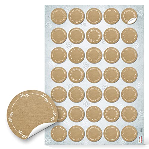 Logbuch-Verlag 70 Namensaufkleber Etiketten beschreibbar Gewürze Aufkleber Geschenkaufkleber für Namen rund 3,2 cm von Logbuch-Verlag