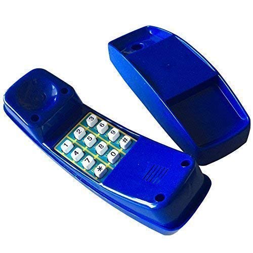Telefon Spieltelefon Kindertelefon Telefonattrappe, blau, 21 x 7 x 10cm, für Spielturm Spielhaus von Loggyland