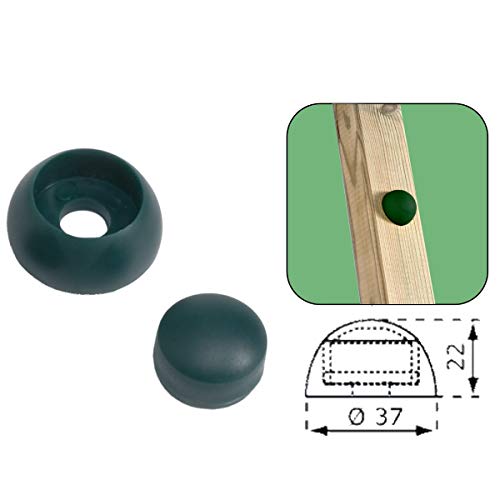 Loggyland 10er Set Abdeckkappen 8-10mm - grün, Schutz vor Verletzungen für Schrauben und Bolzen Loggyland 10er Set Abdeckkappen 8-10mm - grün, Schutz vor Verletzungen für Schrauben und Bolzen von Loggyland