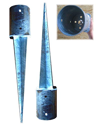 Loggyland 2er-Set Einschlagbodenhülse Bodenanker Ø 121mm von Loggyland