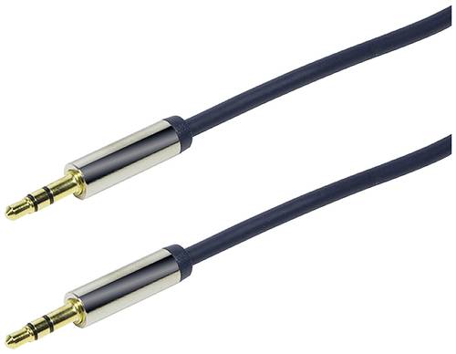 LogiLink CA10030 Klinke Audio Anschlusskabel 0.30m Dunkel-Blau (matt) von Logilink