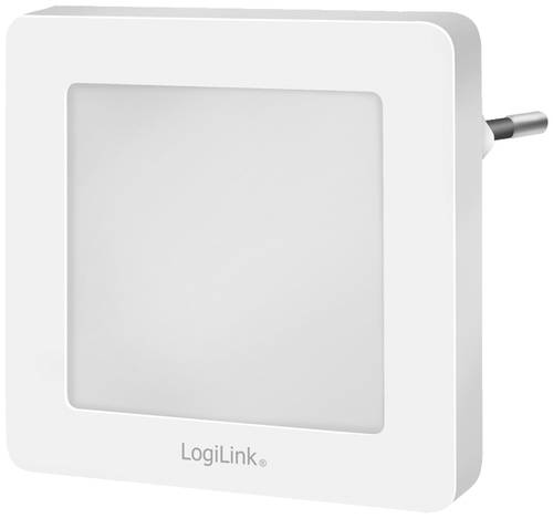 LogiLink LED013 LED013 LED-Nachtlicht mit Dämmerungssensor Quadratisch LED Warmweiß Weiß von Logilink