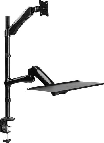 LogiLink BP0030 1fach Monitor-Tischhalterung 33,0cm (13 ) - 68,6cm (27 ) Schwarz Höhenverstellba von Logilink