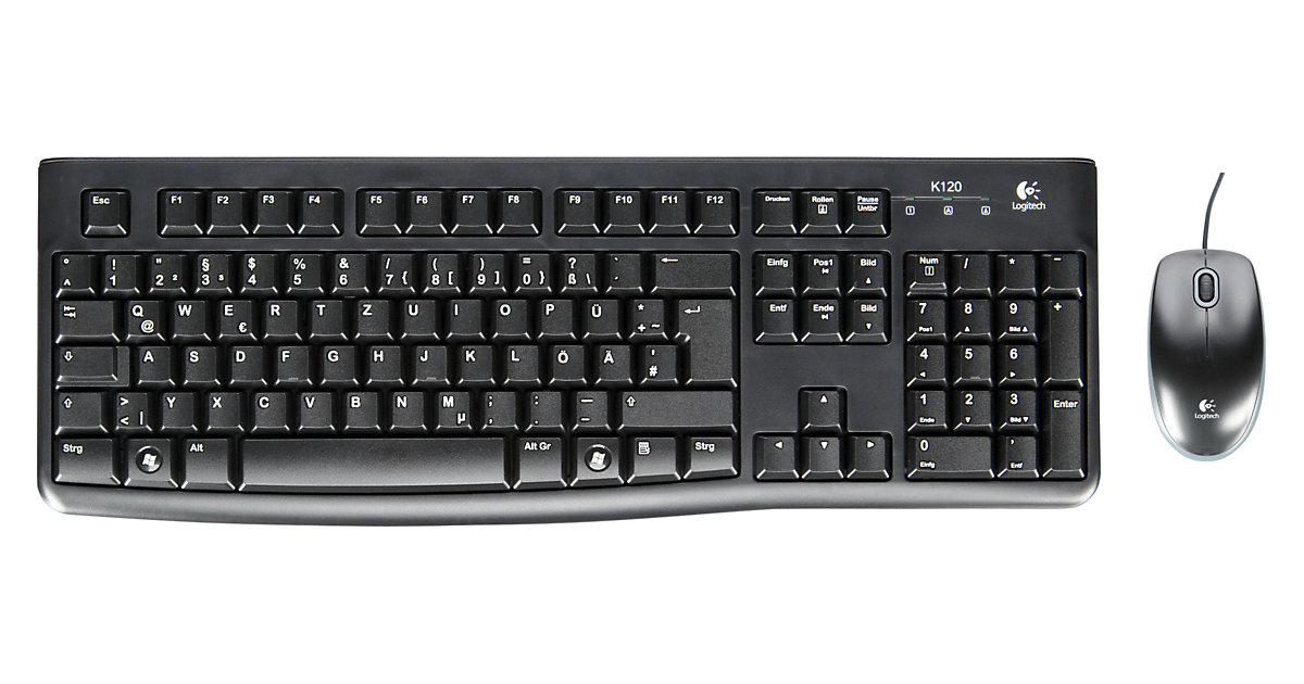 Logitech MK 120 corded Desktop USB Keyboard + Mouse von Logitech