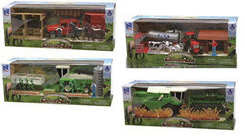 Logitoys – 4295 – Fahrzeug Miniatur – Coffret Berufe Bauernhof von Logitoys